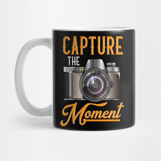 Capture The Moment Photography Camera Gift For Photographers Mug